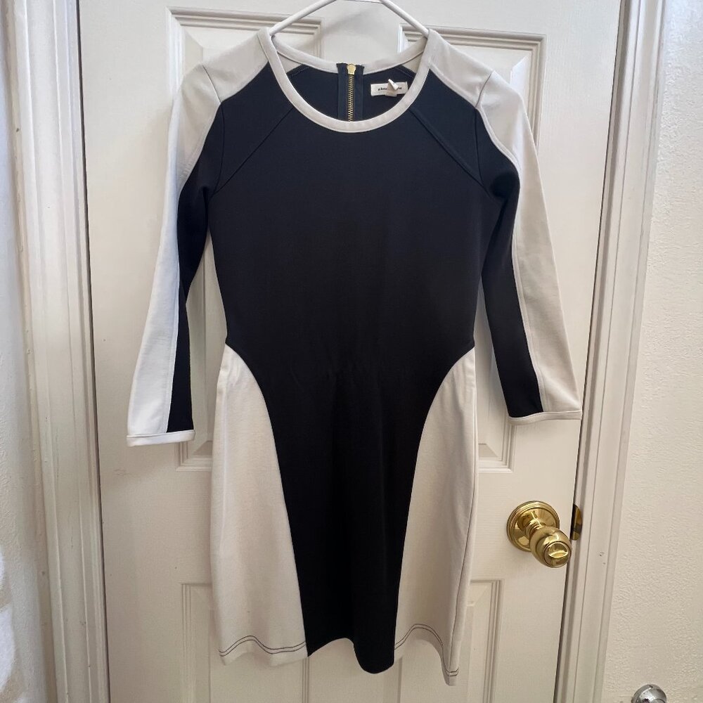Brand New Silence + Noise B&W Colorblock Bodycon Dress Size S